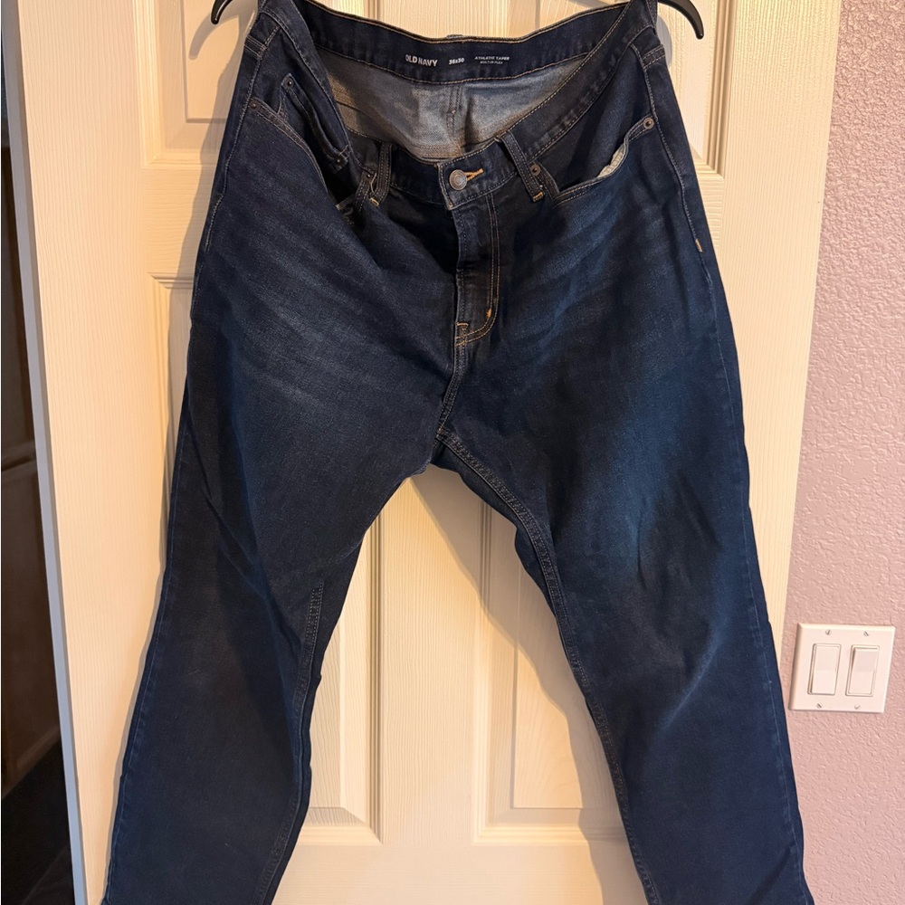 Old Navy Men's Dark Blue Relaxed Jeans